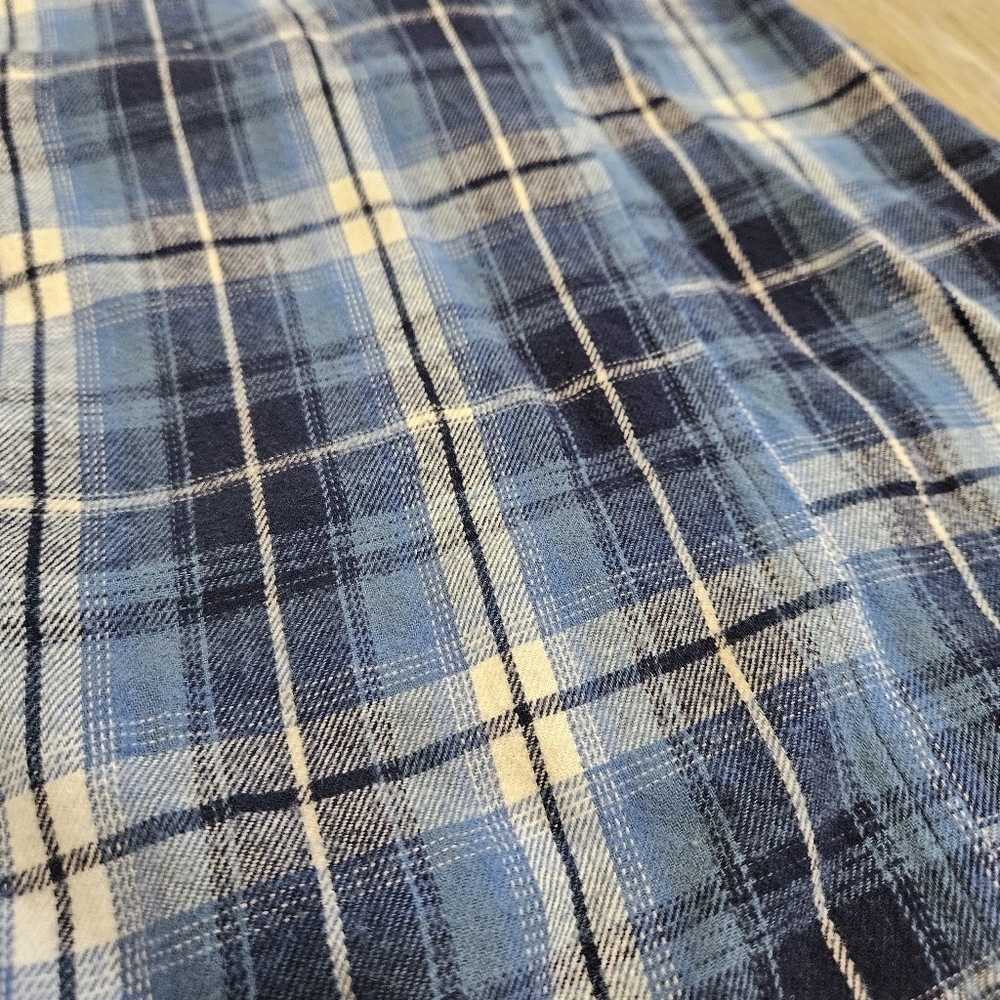 Great Northwest Indigo Blue Flannel Button Up Shirt Top Long SleeveWomen's XL - Picture 3 of 6